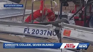 Seven injured after airboats collide along Peace River in DeSoto County