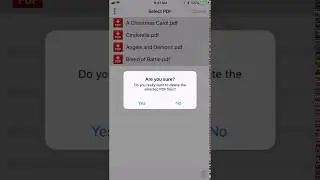 PDF Pages Extractor & Splitter for iOS - Delete files from the list