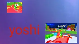 Yoshi is on a dino race