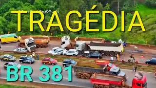 BR 381 GRAVE ACIDENTE NA FERNÃO DIAS SERRA CIDADE DE IGARAPÉ MINAS GERAIS BRASIL..