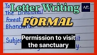 Letter Writing [ Formal ] || Permission letter || English Letter writing