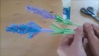 Lavendel aus Papier basteln: Video-Tutorial