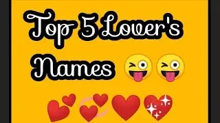 top 5 lover's names? | choose one number | love game | love quiz | fun game #shorts