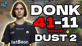 😯donk (41-11) | Rating 2.89 | SoloQ +VOICE dust2 FACEIT EU Ranked | Nov 13, 2025