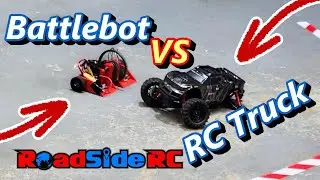DESTRUCTION!!  DIY Combat Robot vs RC Truck