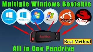How To Create Multiple Windows Bootable in USB | How To Create USB Multi Bootable |