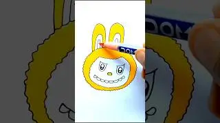 ✅️ Reverse play ✅️ Cute Labubu Drawing 🐰✨ Easy & Fun Art for Kids | Labubu easy drawing ✨️