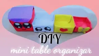 How to make a DIY mini paper table organizar.