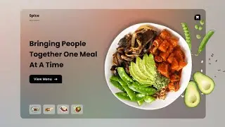 Animated Website Template in HTML CSS & JS | Website with Image Toggling Animation