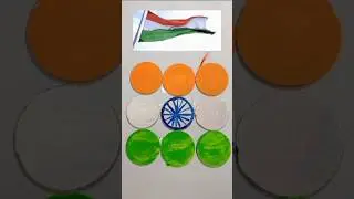 Greate indian flag painting on coin // Indian flag 🇮🇳🇮🇳 # republic day