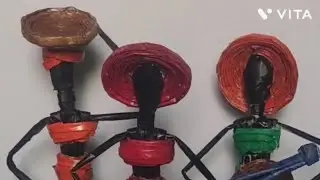 How to make beautiful African girls with newspaper paper#diy  home decor #youtubevideo#viralvideo