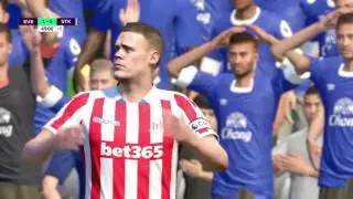 FIFA 17 Everton Vs Stoke City Friendly match  @ Goodision Park stadium