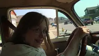 Mom's first drive of her first car, the 1952 Chevrolet Styleline Deluxe.  So amazing!