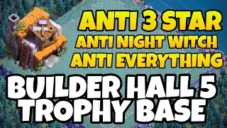 New Bh5 Trophy Base ! Builder Hall 5 Defense Base ! Bh5 Base Layout !