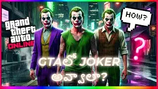 JOKER OUTFIT in GTA 5 ONLINE 🔥 | Full Telugu Guide + Cinematic Chaos 💥