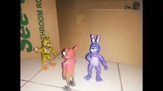 fnaf lol story eps 2 : bootleg nightmare chica vs foxy and bonnie #stopmotion