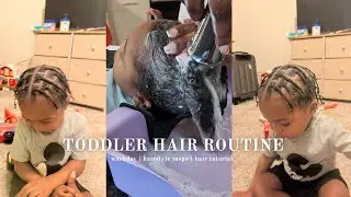 День прически для малышей 💇🏽 | мытье головы, укладка, детские прически 🫧