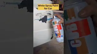 White spray paint for car || Car paint scratch repair || Car paint scratch Remover #remove #ytshorts
