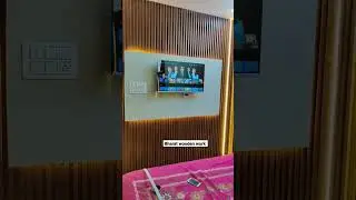 LED TV unit design #shorts #woodwork #furniture #shortsvideo #lower panel #bharatwoodenwork