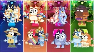 Bluey Bingo Family 🆚 Bluey Bingo Exe Team Fight 🎶 Who Is Best? Tiles Hop