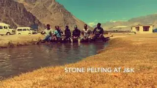 Slow Motion Video - Stone Pelting @ J&K