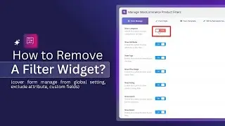 How to Remove a Filter with global settings, Exclude Attribute & Custom Fields