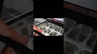 Commercial Flat multi-layer glass door stainless steel cake storage/display freezer