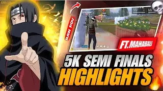 5K SEMI FINAL [ RAW POV ] | 21 KILLS | FT.MAHABALI | ASTRONAUT ESPORTS |