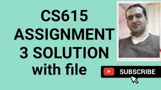 cs615 assignment 3 solution spring 2021 ~ cs615 assignment 3 solution