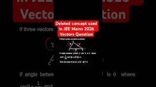 JEE mains 2026 Vectors PYQ solved in seconds🔥 Best IITJEE Maths Problems #shorts