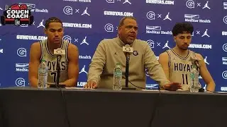 Georgetown Coach Ed Cooley addresses media following 92-75 win 