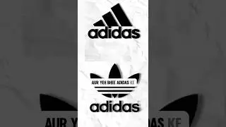 Why Adidas Have Two Logos 🤔?#adidas #logo #sports #fashion #business #ytshorts #viralshort #mrhamad