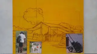 PINTURA EM TELA - COMO PINTAR - COMO COLOCAR FIGURAS NA TELA