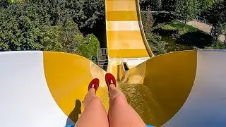 COOL Boomerang Water Slide at Lip&oacute;t Bath Waterpark