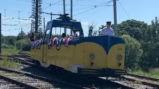 National Capital Trolley Museum 1934 Blackpool Boat Tram Streetcar 606