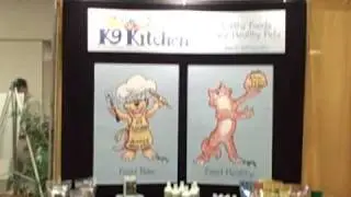 K9 Kitchen Displays - Detachable graphics on a table top pop-up display