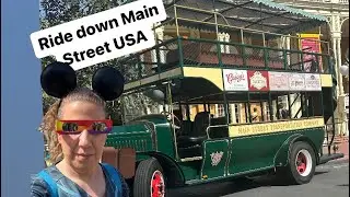Ride omnibus down Main Street USA that ends with proposal at castle during eclipse!! #wow #wdw