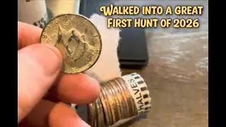 Walked into a good first hunt of 2026 - Coin Roll Hunting Silver Half Dollars