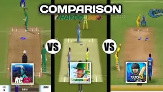 Wcc3 Vs Hydos 380 Vs Real Cricket 22 Full Comparison. Which is the best cricket game? #rc22