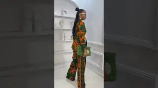 Embrace bold African style with the ZYLA AFRICAN PRINT SUIT SET.