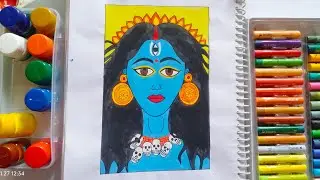 🖌️ How to Draw Maa Kali Outline ✍️ | Easy & Beautiful Kali Maa Drawing 🙏🔥 #trending #viral #youtube