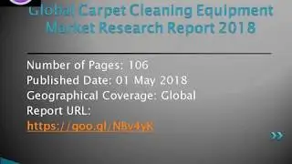 Carpet Cleaning Equipment Market Research Report the current market competition analysis