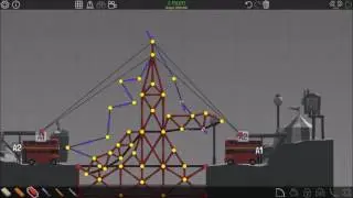 Poly Bridge 80s Fun Land 5-15 Collision Course