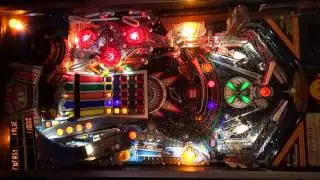 Pin-Bot pinball machine gameplay (Williams, 1986) - full screen/rotated