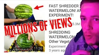 FAST SHREDDER VS BIG WATERMELON! AMAZING EXPERIMENT! is YouTube In a Nutshell! (WITAY)