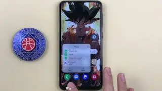 How to long press the home screen application icon to see notifications on Samsung A10 Android 11