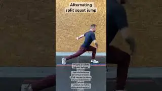 Alternating split squat jump