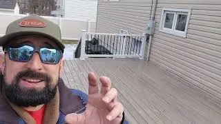 Long Island best deck builder installs Trex Enhance Naturals, Sun Comfortable, decking Honey Grove