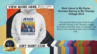 Best Jesus Is My Savior Harness Racing Is My Therapy Vintage Shirt