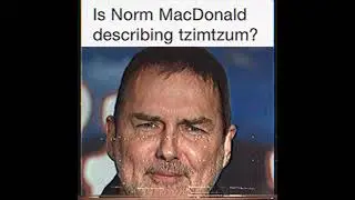 Was Norm MacDonald Describing Tzimtzum?